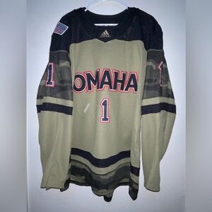 Official Omaha Adidas Salute to Service Camo Military Jersey
